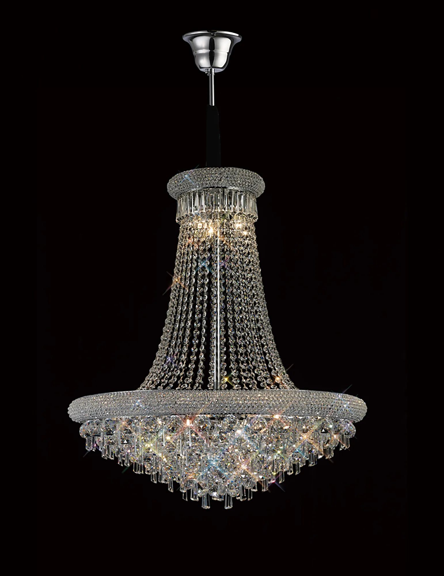 IL31452  Alexandra Crystal Chandelier 18 Light (27kg) Polished Chrome